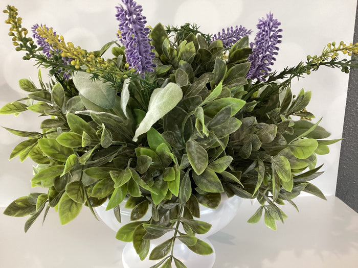 Lavender Faux Flower Vase