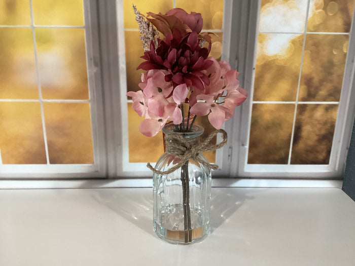Pink Fall Floral Vase