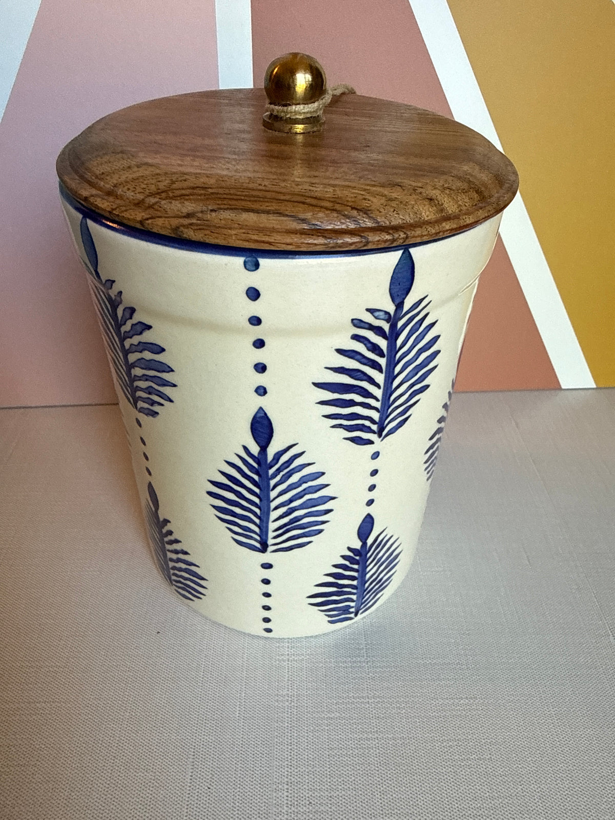 Blue Ceramic Jar