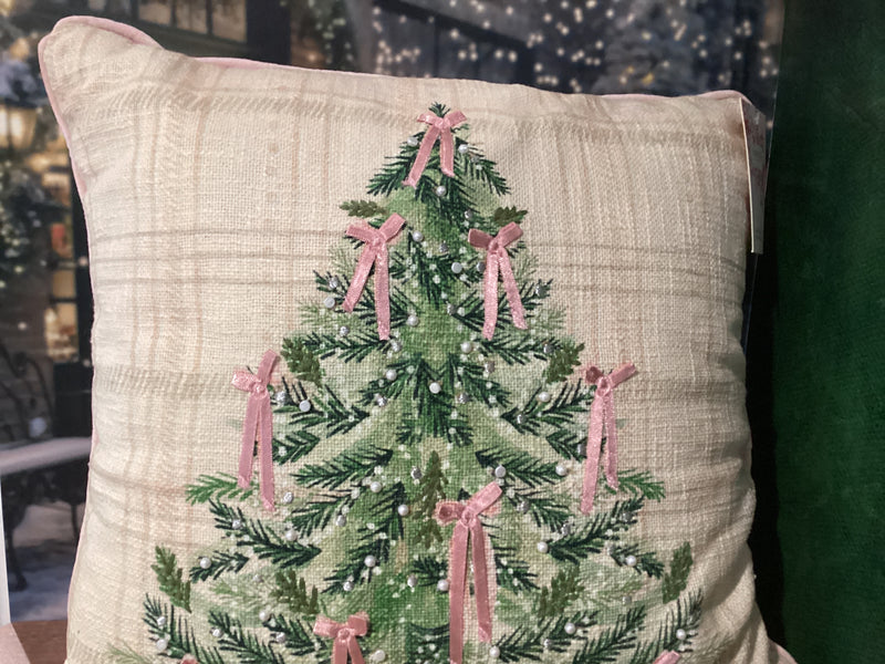 Bow Christmas Pillow