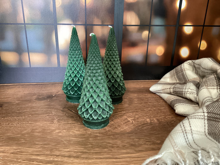 Accent Sculpted Tree Candle - Forest