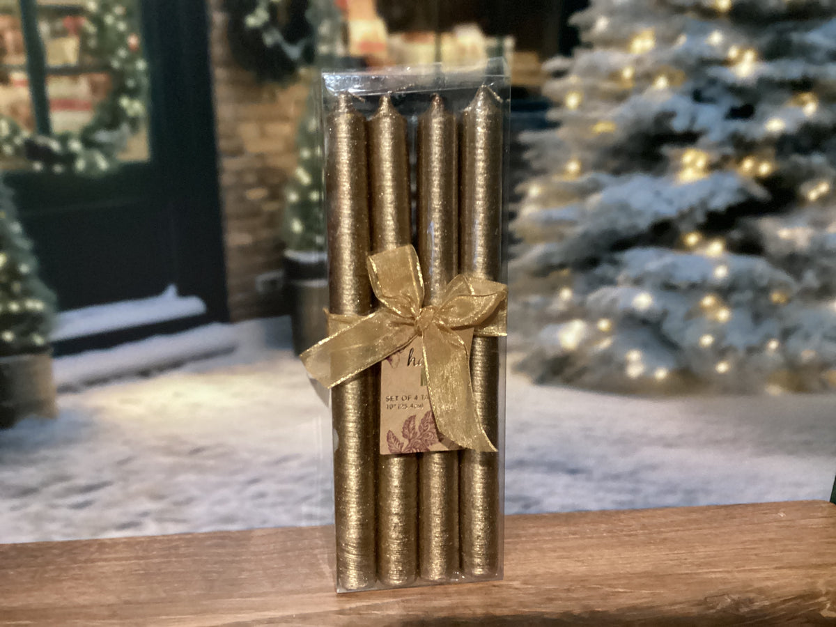 Gold Taper Candles