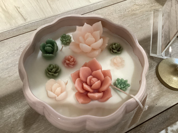 Succulent Candle