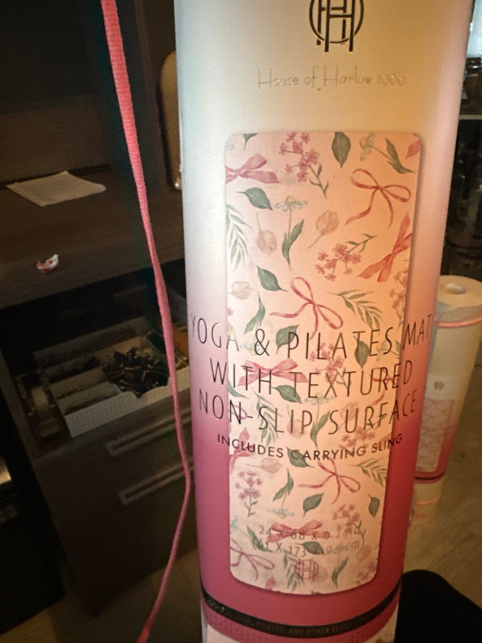 Floral Bow Yoga Mat