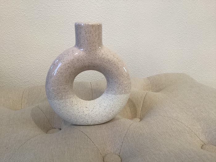 White Pink Vase