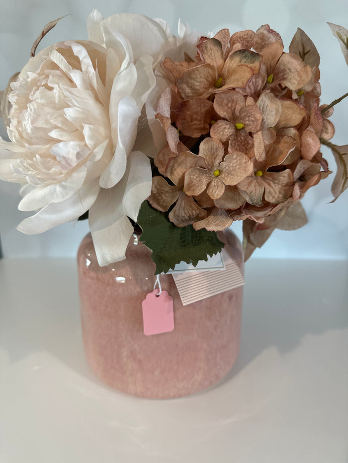 Pink Hydrangea Vase