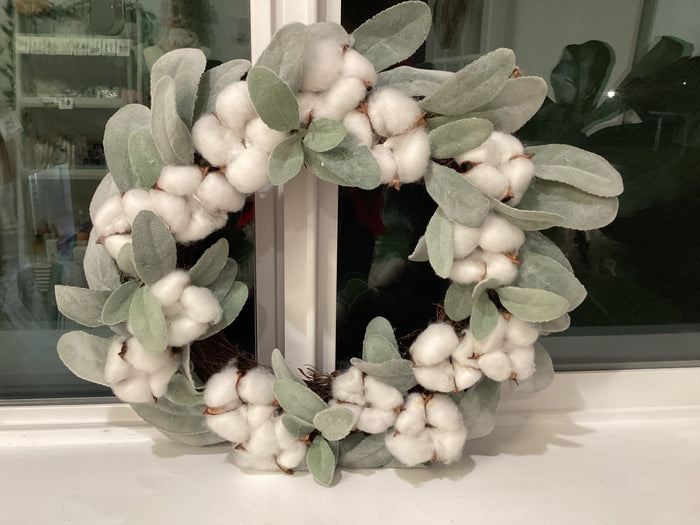 Cotton Wreath