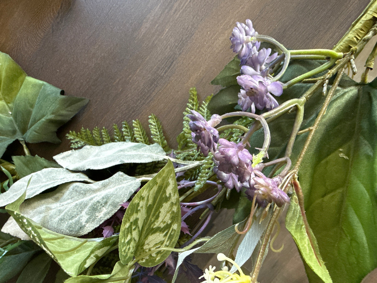 Lavender Succulent Garland