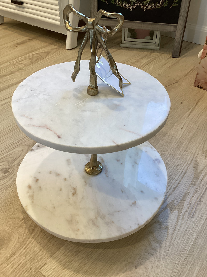 Marble Tier Tray