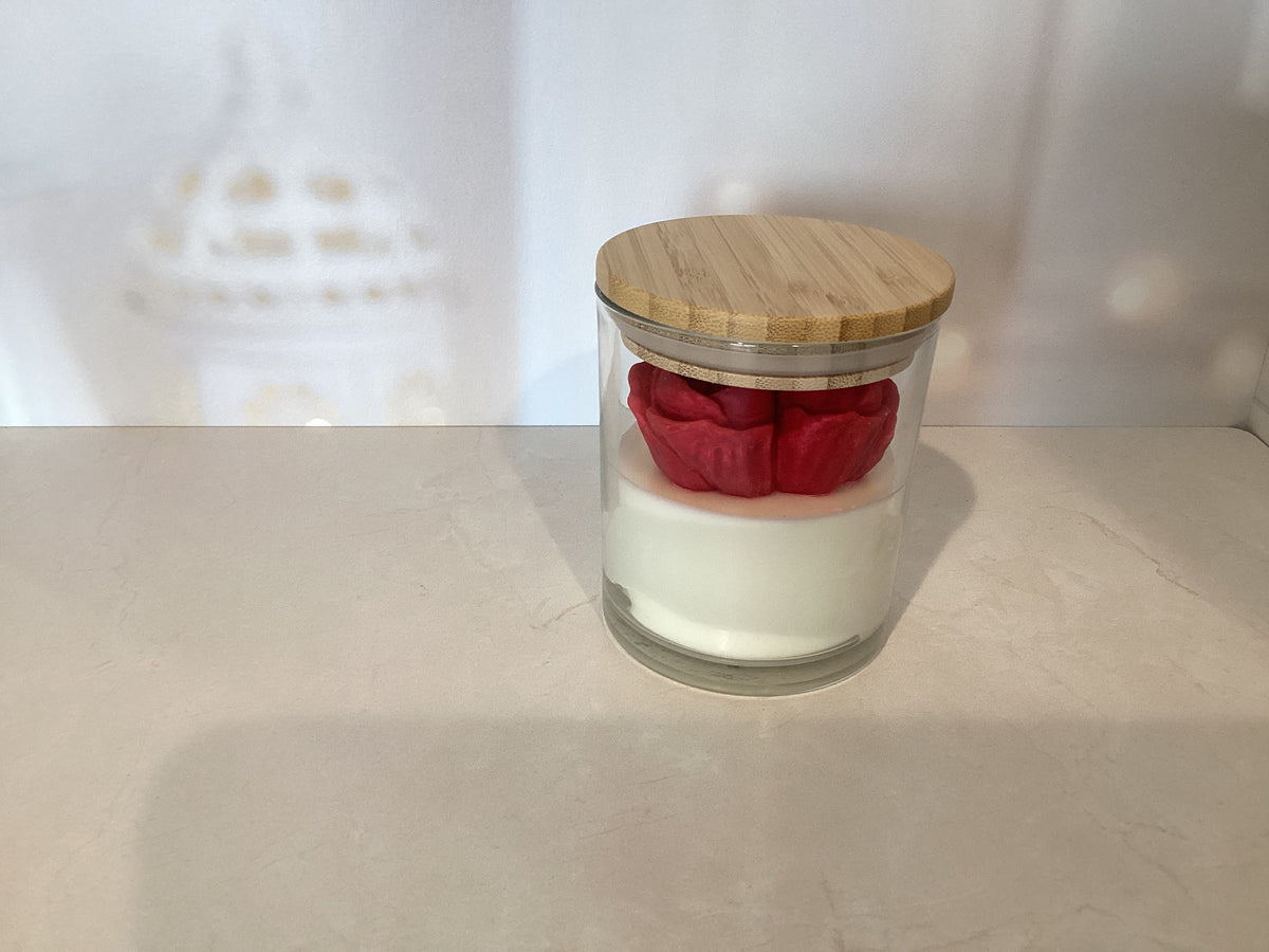Red Rose Candle