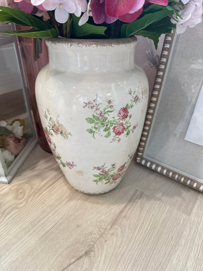 Large Floral Vase