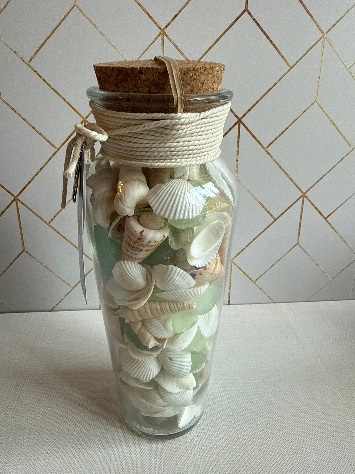 Seashell Cork Jar