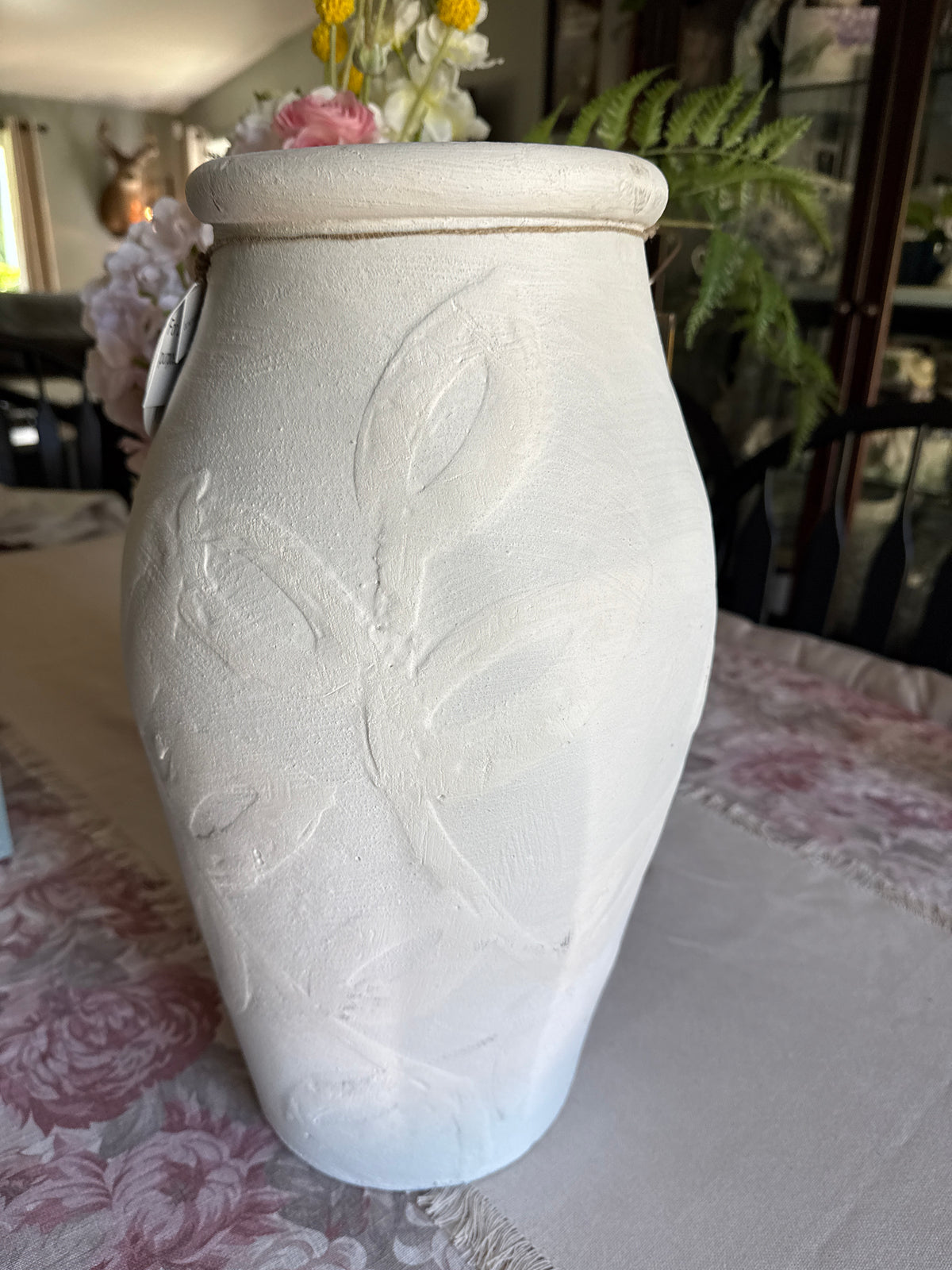 Large White Ceramic Vase