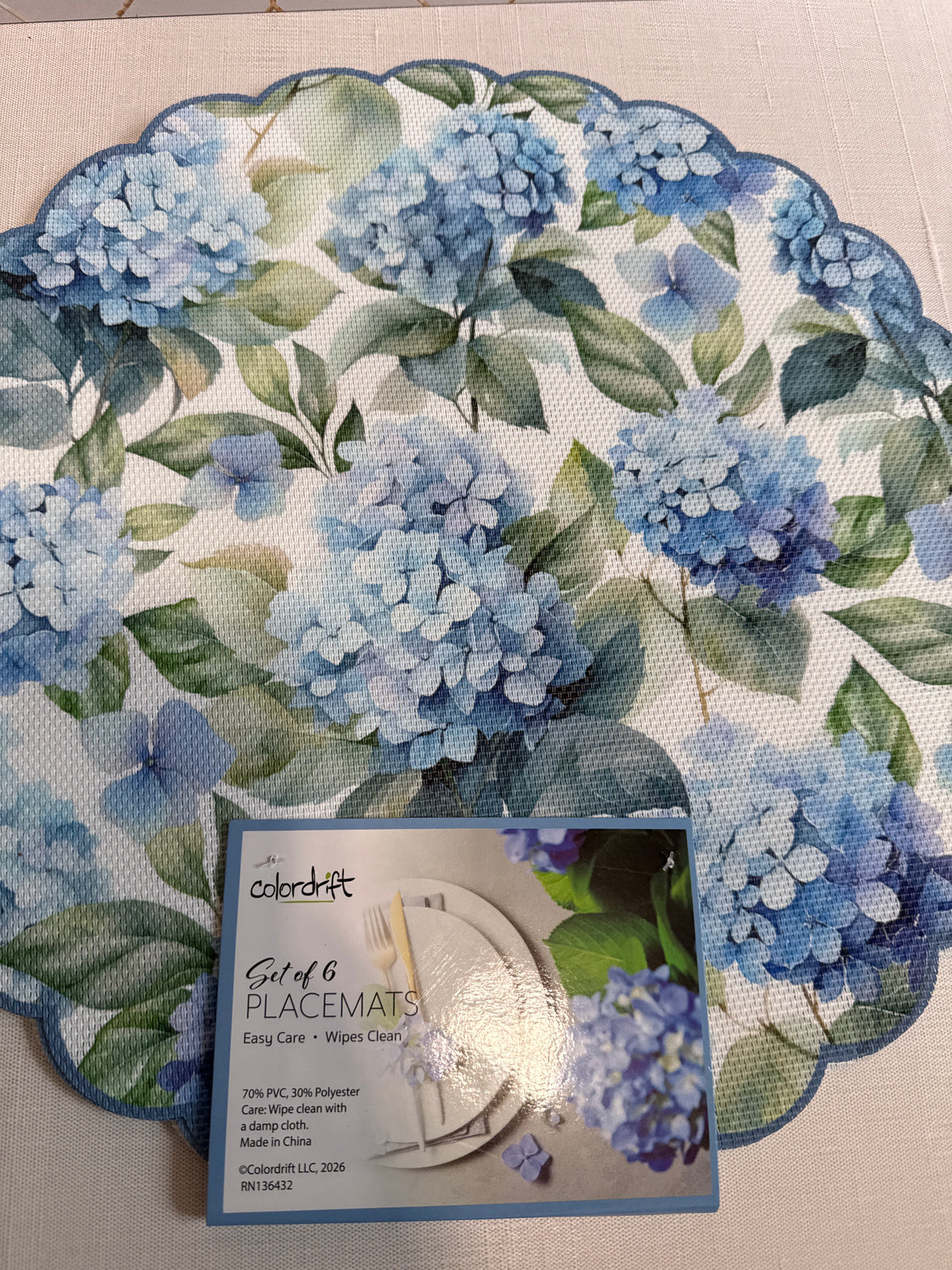 Hydrangea Placemats