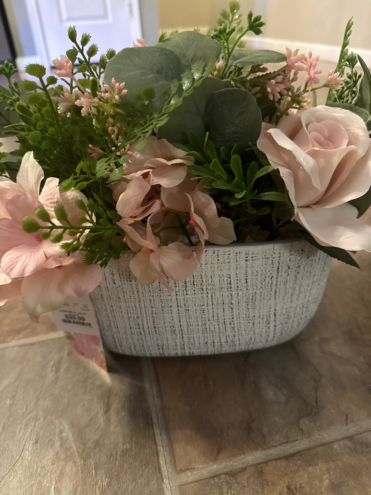 Pink Floral Bouquet in Pot