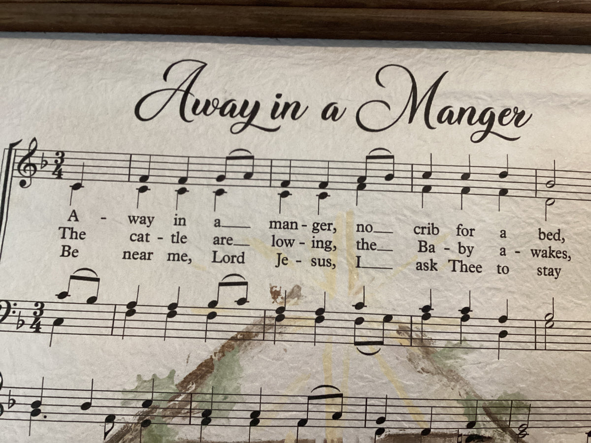 Manger Musical Scroll