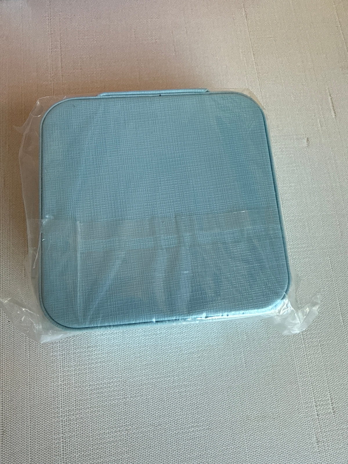 Blue Travel Jewelry Case