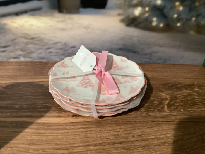Pink Plate Set