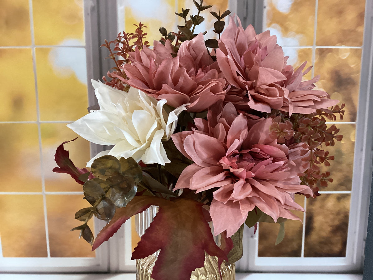 Pink Fall Mum Bouquet